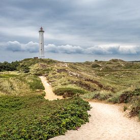 Lighthouse in the dunes by Guy Lambrechts