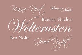 Good night - Pink by Sandra Hazes