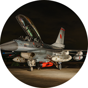 Koninklijke Luchtmacht F-16B MLU Fighting Falcon.