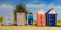 Strandhuisjes op het strand van Ivonne Wierink thumbnail