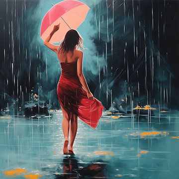 Regenachtige Reverie van Art Lovers