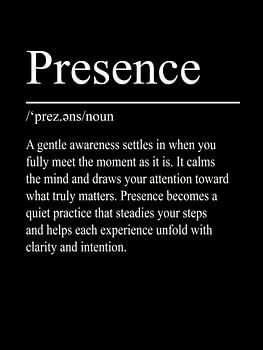 Presence Definition - Black