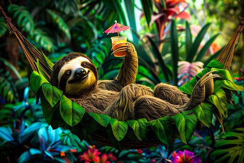 Paresseux dans un paradis tropical