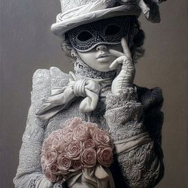 een masker van Yvonne Blokland