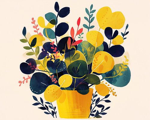 Œuvre d'art minimaliste abstraite