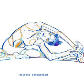 Parivrtta Janu Sirsasana van Celeste Groenewald