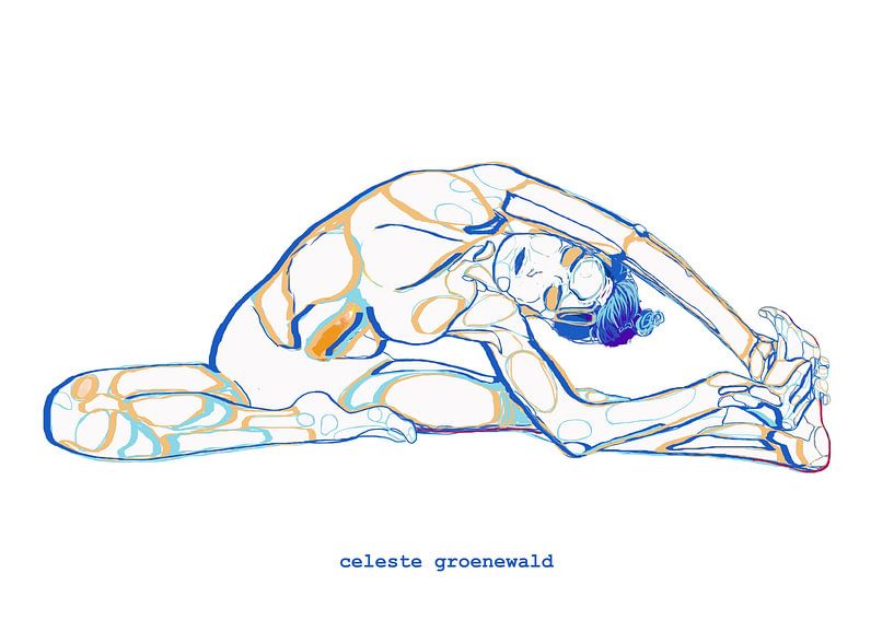 Parivrtta Janu Sirsasana von Celeste Groenewald