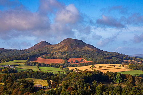 Eildon Hills, Melrose, Scottish Borders, Schottland, Vereinigtes Königreich