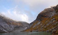 Nigardsbreen Gletsjer in de herfst van Aagje de Jong thumbnail