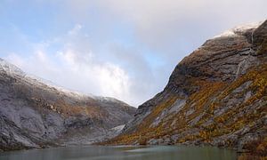 Nigardsbreen Glacier in autumn by Aagje de Jong