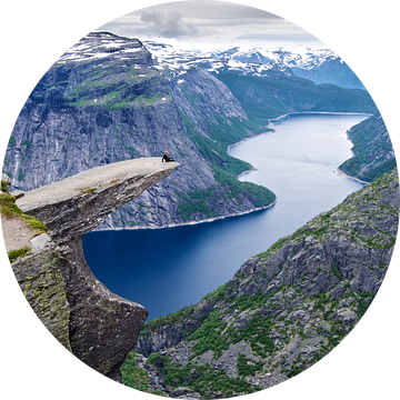 Trolltunga en de Ringedalsvannet - Noorwegen van Ricardo Bouman