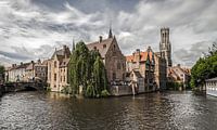 The Rozenhoedkaai in Bruges by MS Fotografie | Marc van der Stelt thumbnail