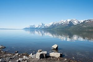 Weerspiegeling van de Teton Range