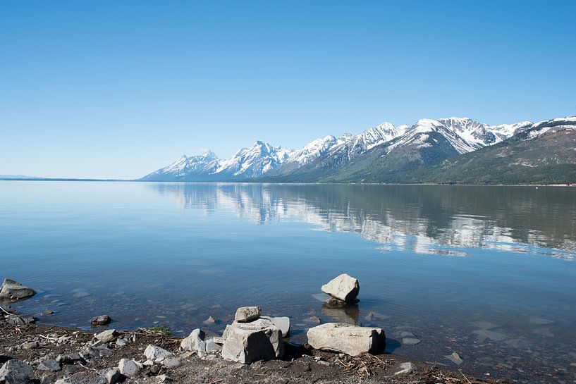 Weerspiegeling van de Teton Range van Felix Sedney