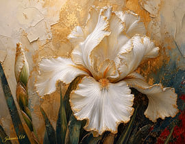 Iris of Quiet Splendor von Johannas Art Creations