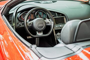 Audi R8 Spyder open sportwagen dashboard van Sjoerd van der Wal Fotografie