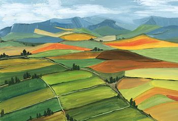 Theodore Patchwork-Landschaft