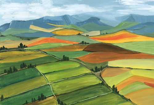 Theodoor lappendeken landschap