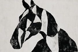 Geometrisches Pferdeporträt von Chromatic Storm Studio