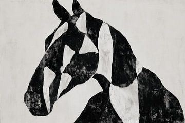 Portrait géométrique de cheval