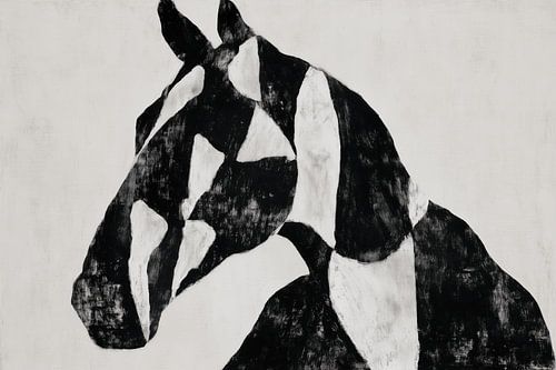 Geometrisch paardenportret