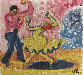 Max Pechstein - Dansers, 1910 van Atelier Liesjes