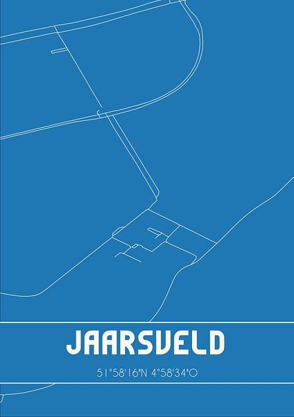 Blaupause | Karte | Jaarsveld (Utrecht) von Ortsdrucke