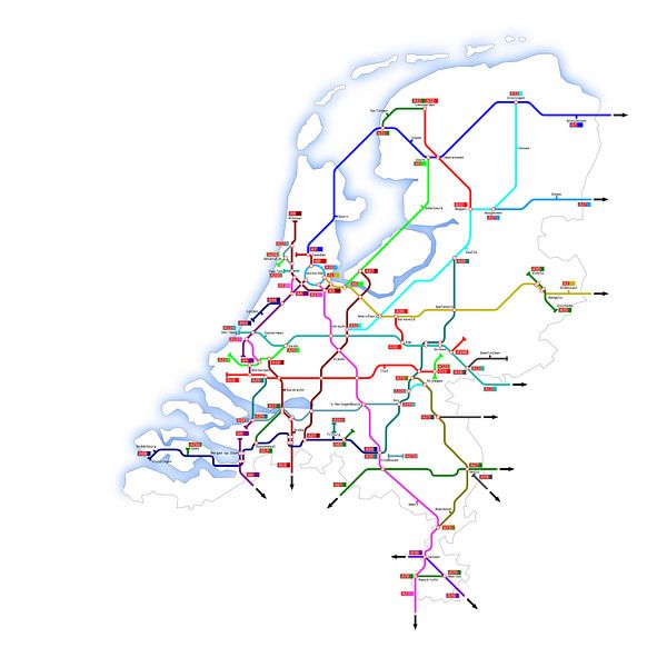 Les autoroutes aux Pays-Bas par Jan Brons