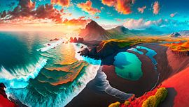 Droomlandschap met de zee