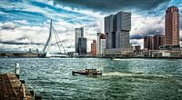 'Skyline' Rotterdam met zicht op de Kop van Zuid (kleuren versie) van Rick Van der Poorten thumbnail
