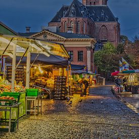 Marché du samedi Vismarkt Groningen, Hollande sur Loes Fotografie