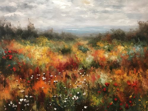 Champ de fleurs sauvages