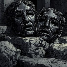 Echos der Tragödie: Obsidianmasken von Sergej Gello