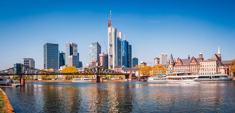 Frankfurt am Main in Panorama van Mustafa Kurnaz