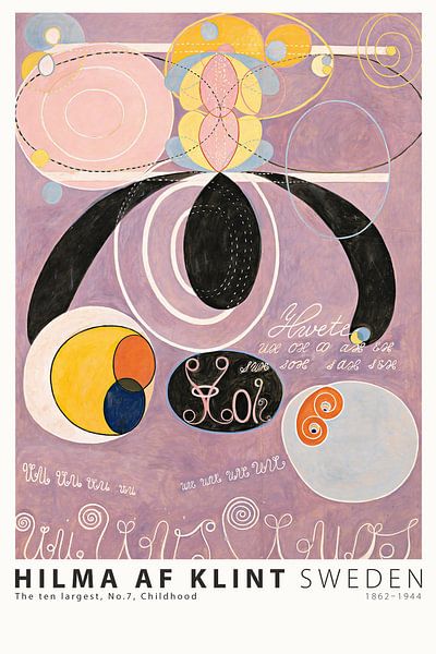 Hilma AF Klint - The ten largest, No.7, Childhood by Old Masters