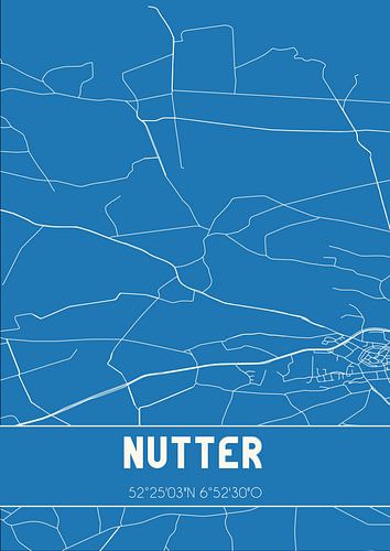 Blauwdruk | Landkaart | Nutter (Overijssel)