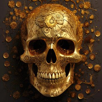Gouden schedel van ARTemberaubend