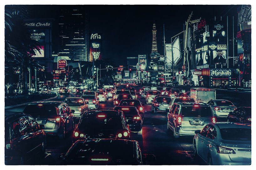 Las Vegas Strip (Faded) von Rolf Linnemeijer
