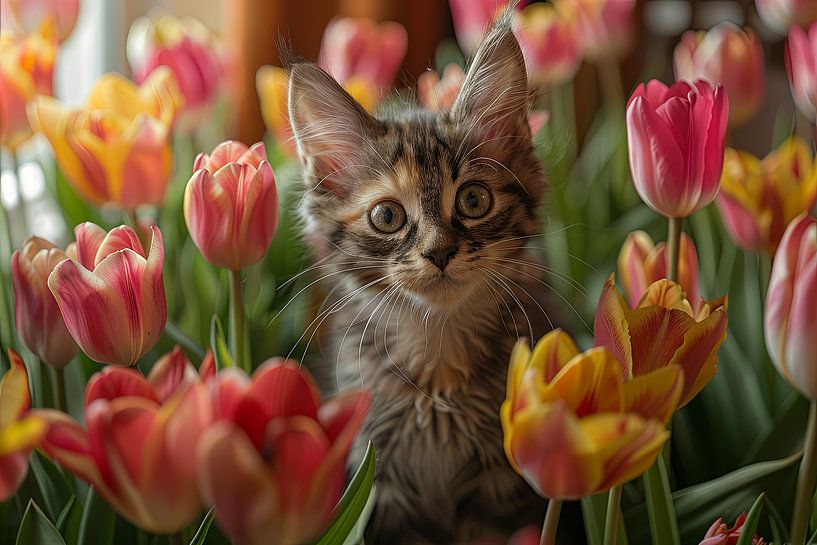 katten in en rondom huis van Egon Zitter