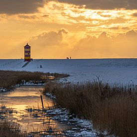 Vuurtoren van Pilsum, Oost-Friesland, Duitsland van Alexander Ludwig
