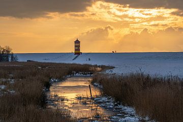 Vuurtoren van Pilsum, Oost-Friesland, Duitsland van Alexander Ludwig