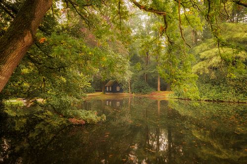 Vishuisje bij forellenvijver