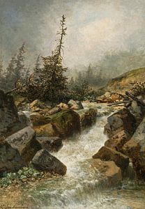 Emilie Mediz-Pelikan, Avant la tempête au Mont Göll, 1886 sur Atelier Liesjes