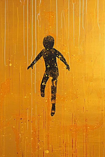 Find your rhythm - Dance to it. van Abstract Schilderij