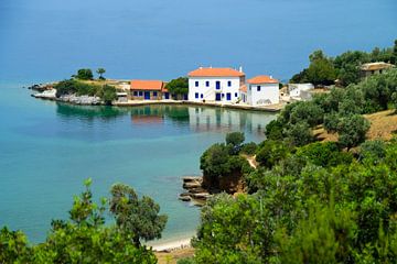 Schöne griechische Bucht von Miranda van Hulst