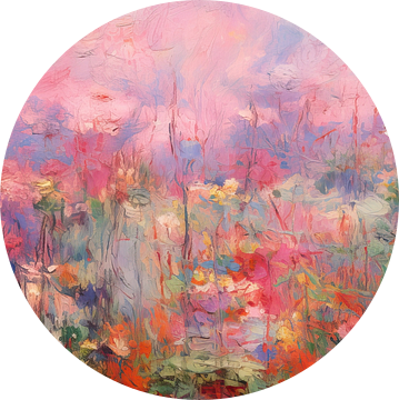 Bloemen Monet Stijl | Schilderij Bloemen van De Mooiste Kunst