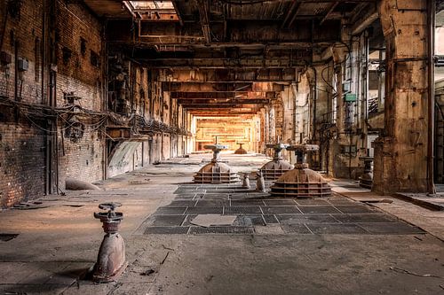 Duitsland - Binnenkant van een elektriciteitscentrale - Verlaten elektriciteitscentrale