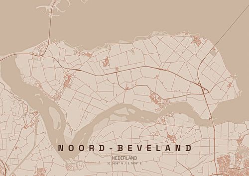 Noord-Beveland Plattegrond