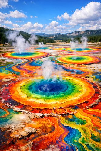 Colour Rings of the Thermal Earth