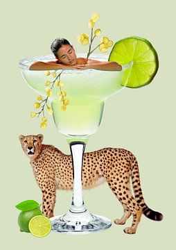 Lime margarita spa van Postergirls